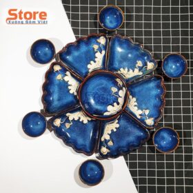 Bộ bát đĩa hoa mặt trời sang trọng 13 món