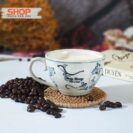 Ly capuchino sứ in logo đẹp CSM-M108