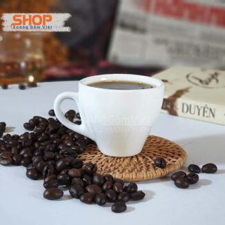 Ly uống cafe espresso sứ trắng CST-M36