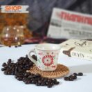 Ly Espresso giả cổ sứ vẽ cúc CSM-M23