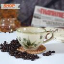 Cốc cappuccino sứ vẽ tay đẹp CSM-M34