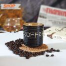 Cốc coffee khắc chữ và đĩa CSM-M101