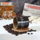 Cốc coffee khắc chữ và đĩa CSM-M101