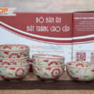 Bộ 6 chén cơm gốm sứ Bát Tràng BC-01