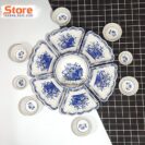 Set bát đĩa 15 món sứ Bát Tràng tuyệt đẹp